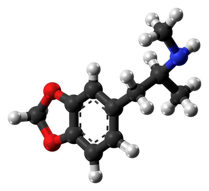 Model cząsteczki MDMA