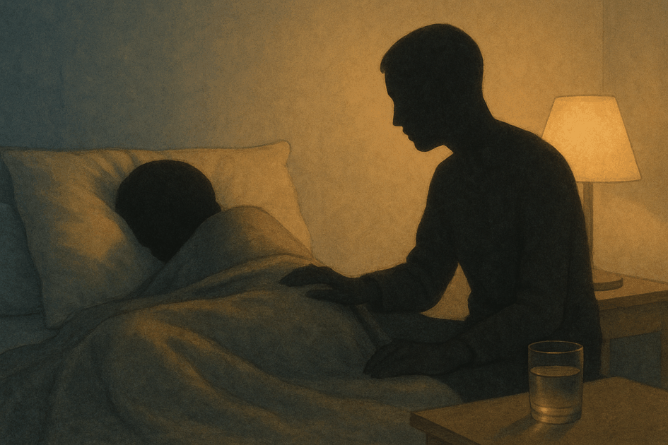 Trip sitter towarzyszący osobie w trudnym doświadczeniu psychodelicznym